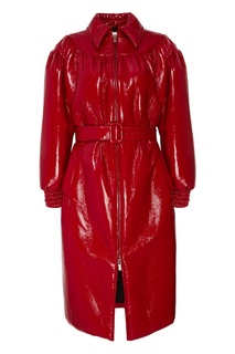Красный виниловый плащ Miu Miu