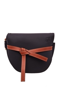 Черная кожаная сумка Gate Loewe