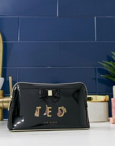 Косметичка с декорированным бантом Ted Baker Kasey - Черный