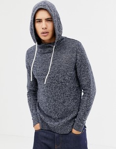 Вязаный худи Jack & Jones Originals - Темно-синий