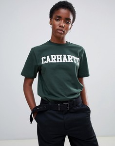 Футболка бойфренда с логотипом Carhartt WIP - Зеленый