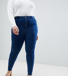 Облегающие джинсы с завышенной талией ASOS DESIGN Curve - Синий