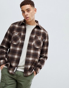 Коричневая рубашка в клетку Carhartt WIP Halleck - Коричневый