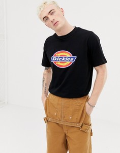 Черная футболка с большим логотипом Dickies - Черный