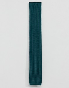 Зеленый трикотажный галстук Twisted Tailor - Зеленый
