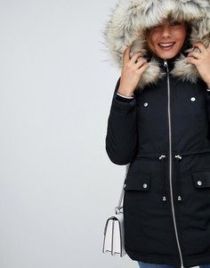 Черная утепленная парка Miss Selfridge - Мульти
