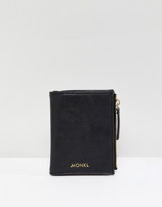 Черный бумажник из искусственной кожи Monki - Черный