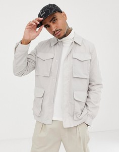 Ветровка в стиле милитари ASOS DESIGN - Светло-бежевый