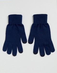 Темно-синие перчатки для сенсорных гаджетов ASOS DESIGN - Темно-синий