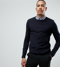 Темно-синий джемпер с круглым вырезом ASOS DESIGN Tall - Темно-синий