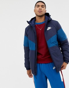 Темно-синяя дутая ветровка Nike 928861-451 - Темно-синий
