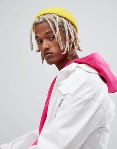 Желтая шапка-бини ASOS DESIGN - Желтый