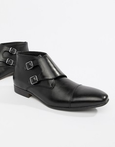 Черные ботинки-монки с двумя пряжками Truffle Collection - Черный
