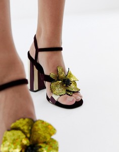 Босоножки на каблуке с отделкой ASOS DESIGN - Мульти