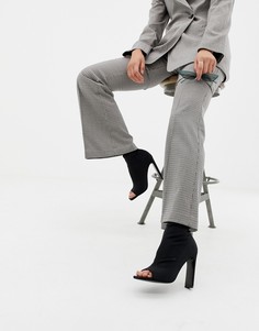 Трикотажные ботильоны с вырезом на носке ASOS DESIGN Elite - Черный