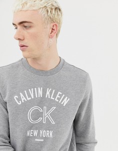 Свитшот с логотипом Calvin Klein - Серый