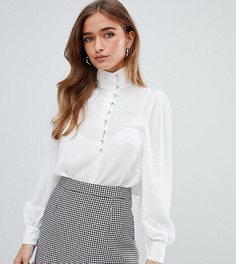 Блузка на пуговицах с воротником Fashion Union Petite - Белый