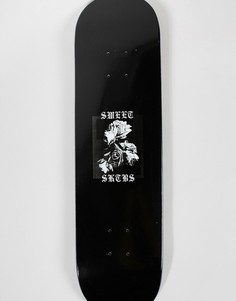 Скейтборд с принтом SWEET SKTBS - 8 дюймов - Черный