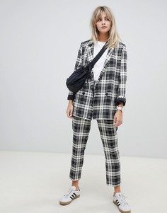 Брюки-сигареты слим в клетку ASOS DESIGN - Мульти