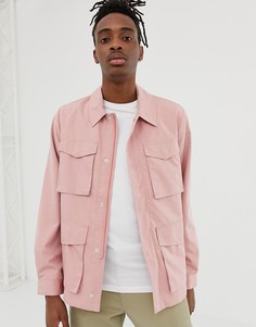 Ветровка в стиле милитари ASOS DESIGN - Розовый
