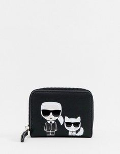 Кошелек на молнии Karl Lagerfeld - Черный