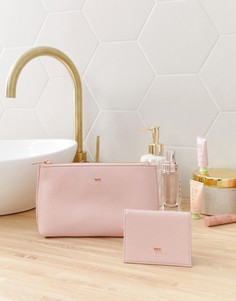 Подарочный набор из кошелька для карт и несессера Ted Baker Fabiana - Розовый