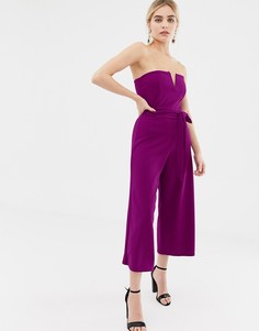 Ярко-фиолетовый комбинезон с ремнем New Look - Фиолетовый
