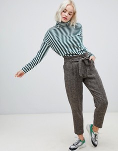 Брюки с завязкой New Look - Черный