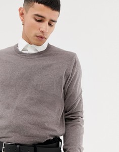 Коричневый хлопковый джемпер ASOS DESIGN - Коричневый