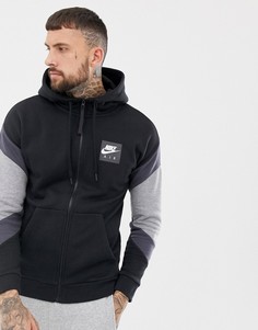 Худи черного цвета с молнией Nike Air 928629-010 - Черный