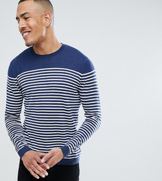 Темно-синий джемпер в бретонскую полоску ASOS DESIGN Tal - Темно-синий