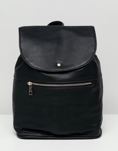 Мягкий рюкзак с молнией ASOS DESIGN - Черный