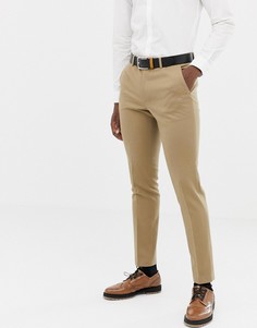 Зауженные фактурные брюки ASOS DESIGN - Бежевый