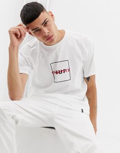 Белая футболка с логотипом HUF - Белый