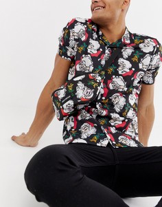 Новогодняя сумка-кошелек на пояс Urban Threads - Черный