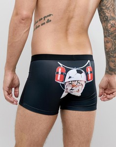 Боксеры-брифы с принтом ASOS DESIGN - Черный