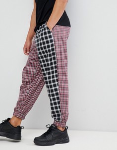 Суженные книзу джоггеры в клетку ASOS DESIGN - Красный