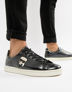 Черные низкие кроссовки Karl Lagerfeld Kourt - Черный