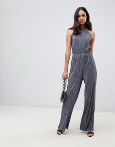 Серый плиссированный комбинезон Miss Selfridge - Серый