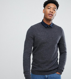 Темно-серый джемпер из овечьей шерсти ASOS DESIGN Tall - Серый