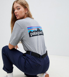 Серая oversize-футболка с логотипом Patagonia P-6 Responsibili-Tee - Серый