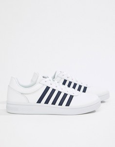 Белые/темно-синие кроссовки K Swiss Court Cheswick - Белый