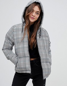Дутая куртка в клетку Brave Soul - Мульти