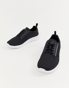 Черные кроссовки с белой подошвой K Swiss aeronaut - Черный