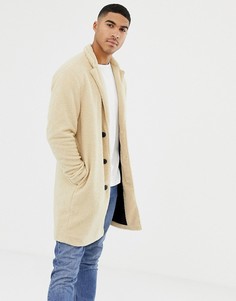 Светло-коричневая куртка с искусственным мехом Pull&Bear - Рыжий