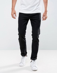 Черные узкие джинсы из эластичного денима Solid - Черный