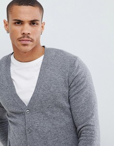Серый кардиган из 100% мериносовой шерсти United Colors of Benetton - Серый
