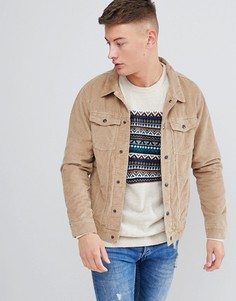 Светло-коричневая вельветовая куртка Pull&Bear - Рыжий