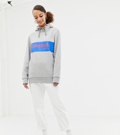 Худи серого цвета без застежки с логотипом Reebok Classics - Серый