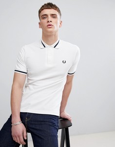 Белая футболка-поло с контрастным кантом Fred Perry Reissues - Белый